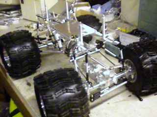 The Assembled chassis with wheels.
